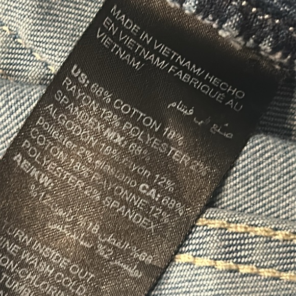 WHBM The Skinny Ankle Zipper Embroidery Ankle Jeans Size 10 - Picture 12 of 12